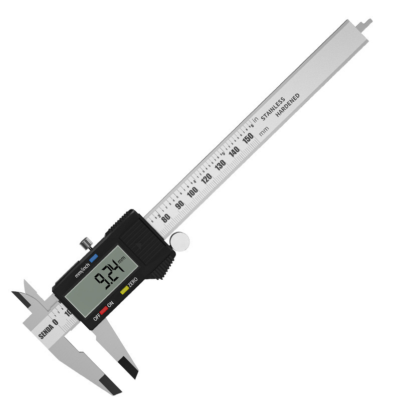 Индустриален верниер калипер с дигитален дисплей, неръждаема стомана, точност 0,02 мм