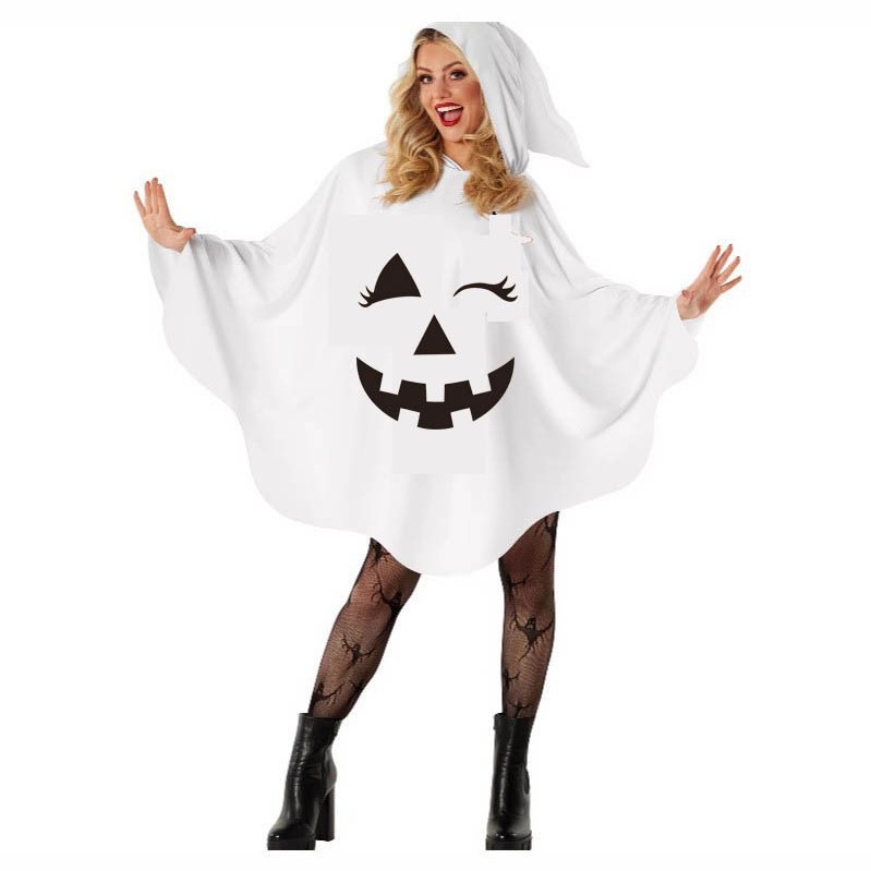 Kostim za Halloween s kapuljačom za odrasle – duh s licem bundeve, cosplay, Han hans family, ljeto 2025