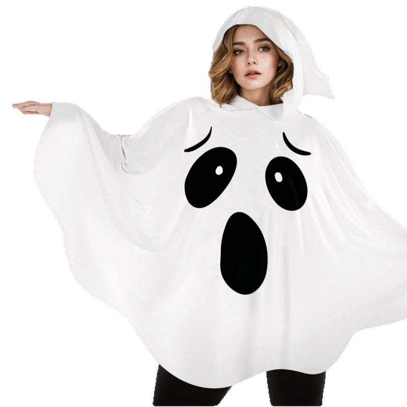 Kostim za Halloween s kapuljačom za odrasle – duh s licem bundeve, cosplay, Han hans family, ljeto 2025