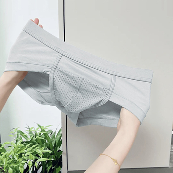 Karenspace muške slipove od viskoze, prozračne, pletene, srednje visine struka