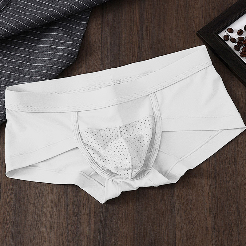 Karenspace muške slipove od viskoze, prozračne, pletene, srednje visine struka