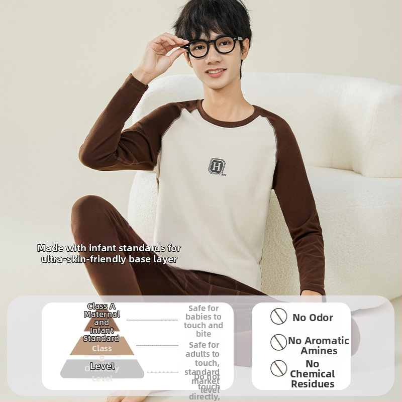 Termo súprava pre tínedžerov — extra hrubá polyesterová látka, 90% polyester, hrúbka 301–350 g/m², silné udržiavanie tepla