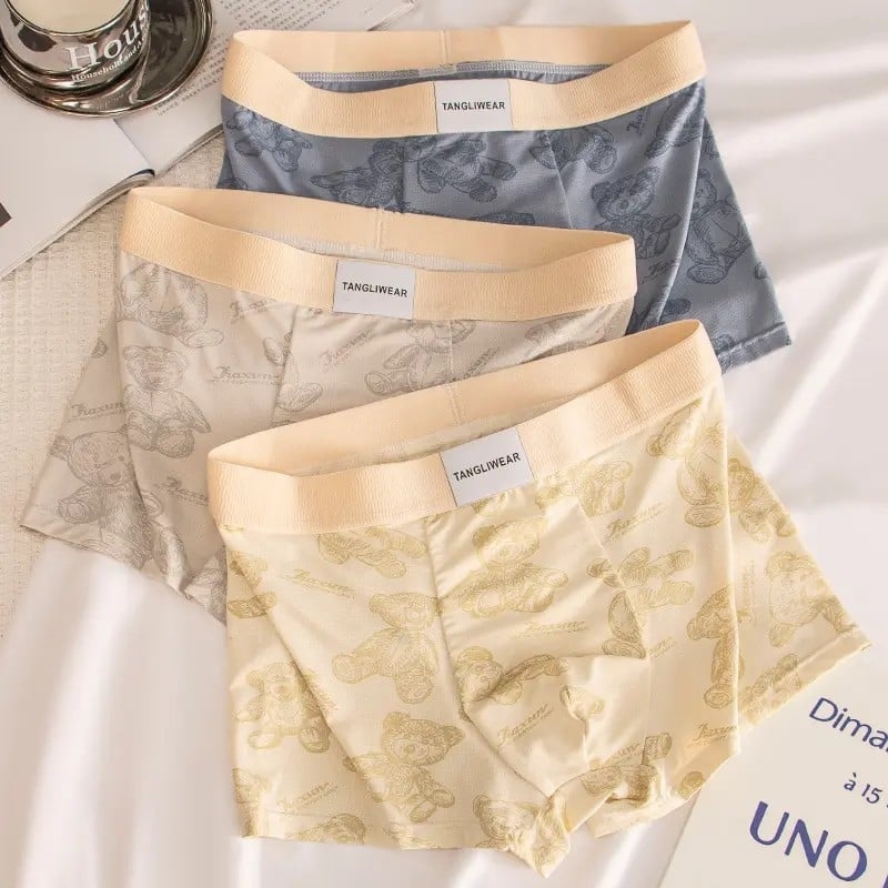 Bear muške bokserice s prozračnom mrežom od ice silk, srednji pojas