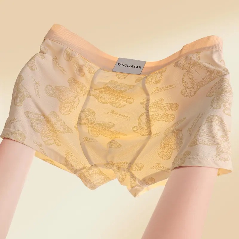 Bear muške bokserice s prozračnom mrežom od ice silk, srednji pojas