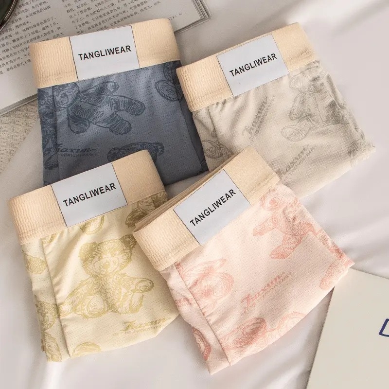 Bear muške bokserice s prozračnom mrežom od ice silk, srednji pojas