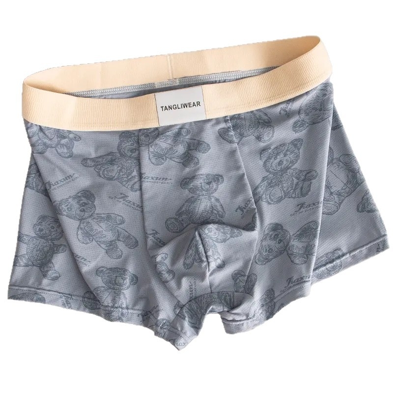 Bear muške bokserice s prozračnom mrežom od ice silk, srednji pojas