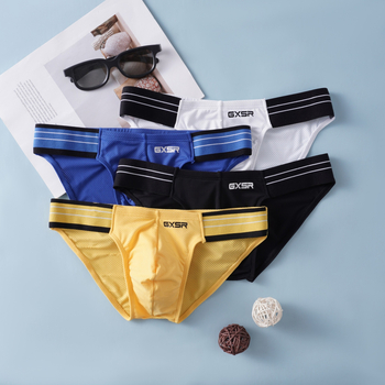 Muške briefs s niskim strukom od najlona, glavni materijal 90–95% najlona, podstava prepona najlon, stil: briefs