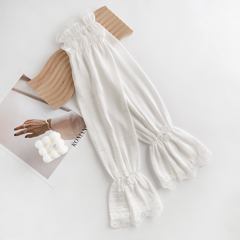 Manșete de bicicletă pentru femei, design cu funda, Ice Silk, protecție UV, 100% poliester, Dai Fei, vara 2025