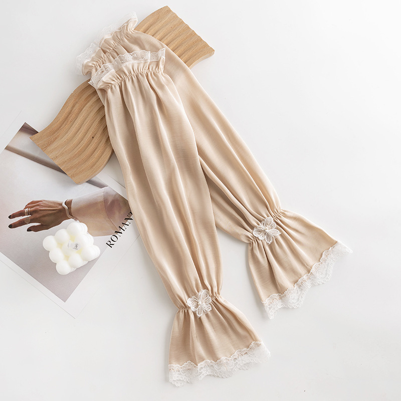 Manșete de bicicletă pentru femei, design cu funda, Ice Silk, protecție UV, 100% poliester, Dai Fei, vara 2025