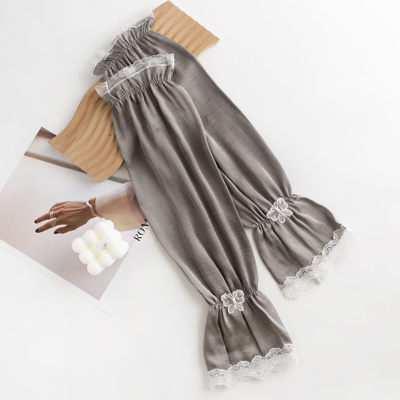 Manșete de bicicletă pentru femei, design cu funda, Ice Silk, protecție UV, 100% poliester, Dai Fei, vara 2025