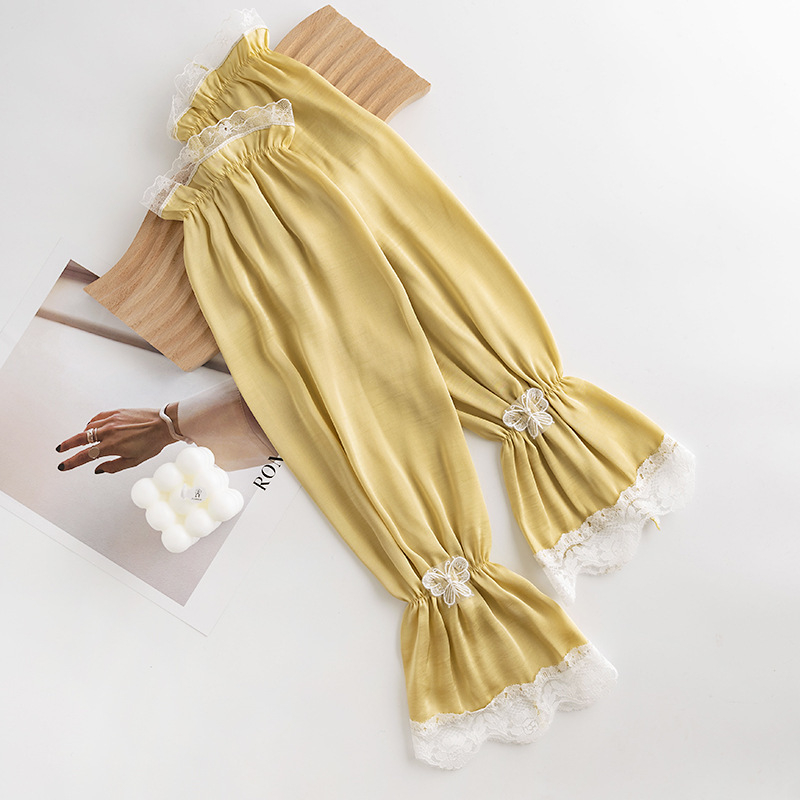 Manșete de bicicletă pentru femei, design cu funda, Ice Silk, protecție UV, 100% poliester, Dai Fei, vara 2025