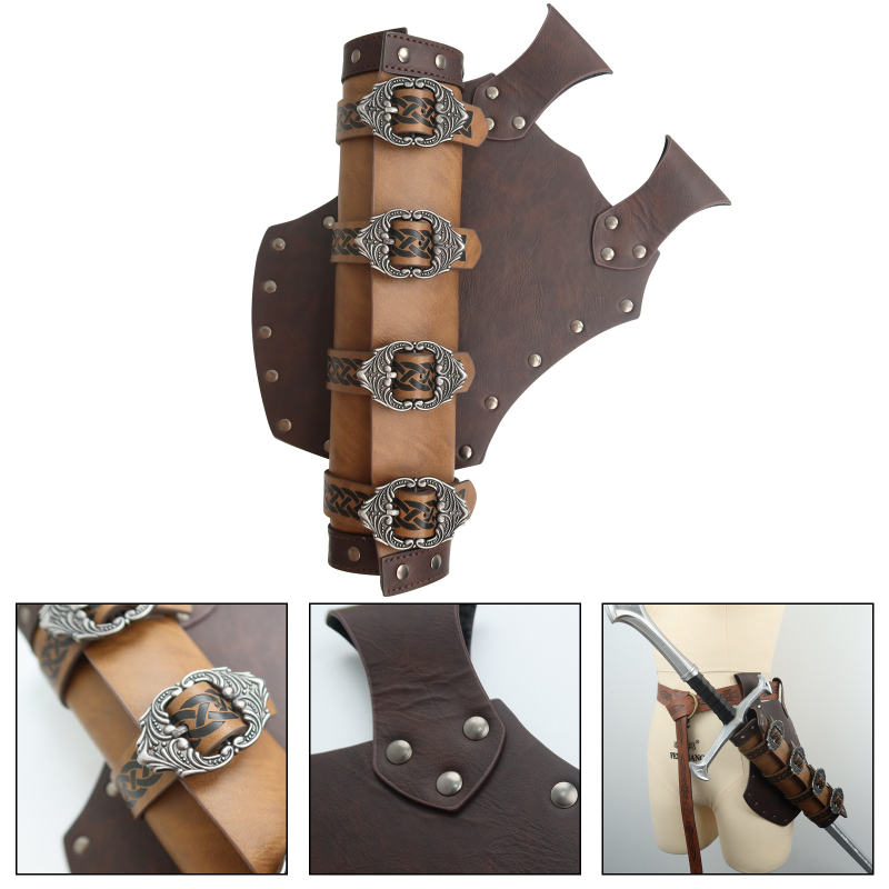 Srednjovjekovni vikinški pojas za mač – retro cosplay, Halloween, za odrasle, proljeće 2024