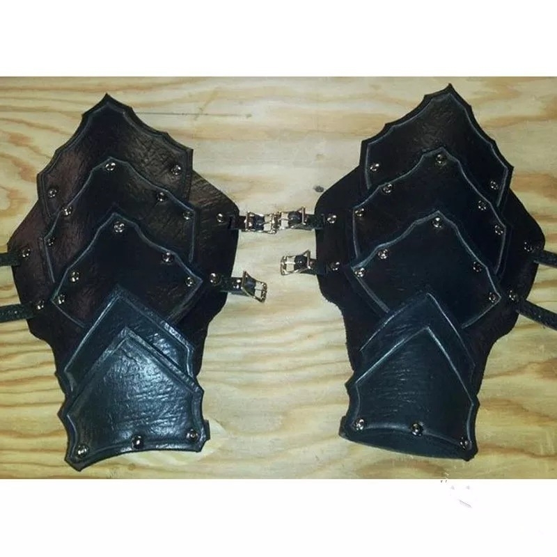 Retro srednjovjekovni nordijski Viking wrist bracer cosplay rekvizita – PU materijal, za odrasle, Proljeće 2023