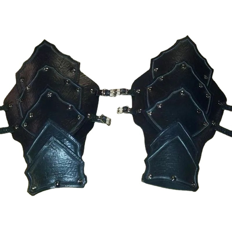 Retro srednjovjekovni nordijski Viking wrist bracer cosplay rekvizita – PU materijal, za odrasle, Proljeće 2023