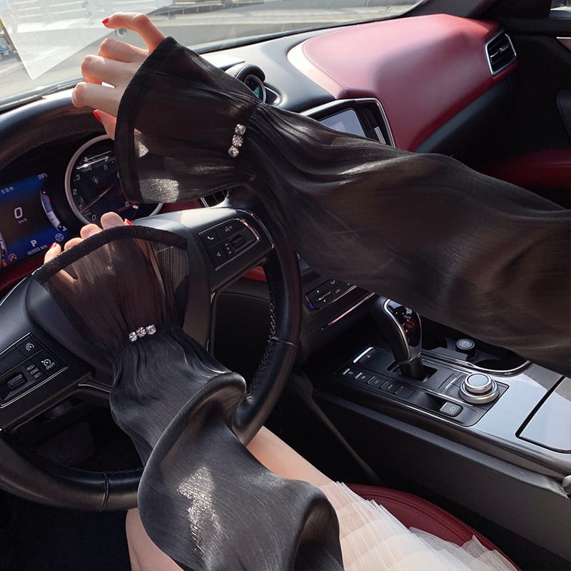 Uniszex UV-védő ujjvédő modál anyagból, 90–95% modál, Nyár 2024, Laza fazon