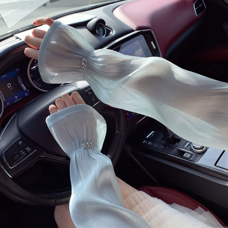 Uniszex UV-védő ujjvédő modál anyagból, 90–95% modál, Nyár 2024, Laza fazon