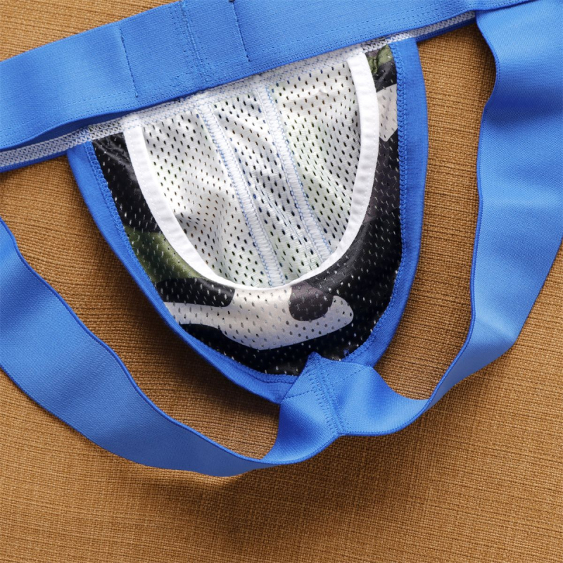 Muške briefs s U-oblik džepa i kamuflažnim dizajnom; ice silk materijal; glavni materijal nylon 80–90%; niski struk