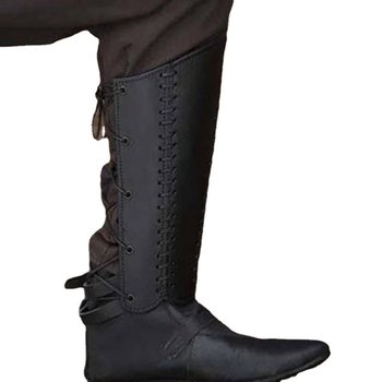PU kožni štitnici za noge i retro navlake za cipele s vezicama za cosplay – srednjovjekovni renesansni samuraj, za odrasle • Marka: Other • Sezona listinga: Proljeće 2023