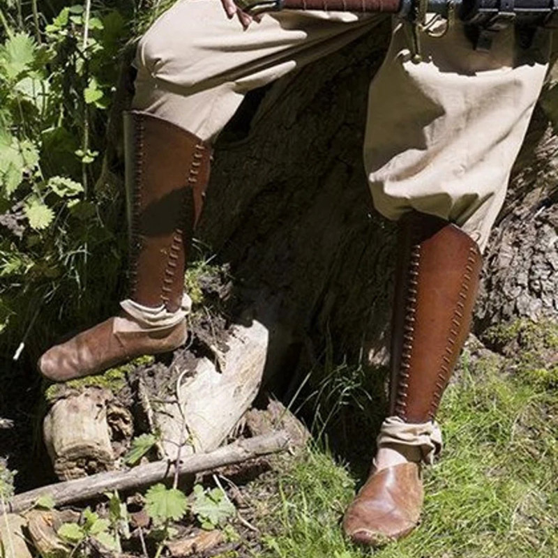 PU kožni štitnici za noge i retro navlake za cipele s vezicama za cosplay – srednjovjekovni renesansni samuraj, za odrasle • Marka: Other • Sezona listinga: Proljeće 2023