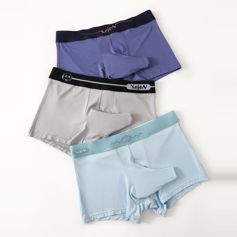 50-kom paket muških bokserica od viskoze Ice Silk, prozračne, antibakterijske, tanke