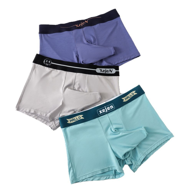 50-kom paket muških bokserica od viskoze Ice Silk, prozračne, antibakterijske, tanke