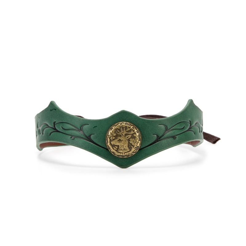 Bőr fejkoszorú cosplayhoz, erdő témájú középkori korona szőlőlevél faragással — Márka: Egyéb; Raktáron; Felnőtteknek; 2025 tavasza