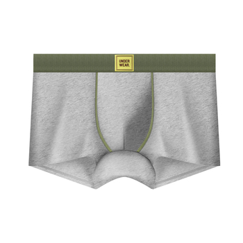Muške gaćice od pamuka, 10A antibakterijske, prozračne i udobne, srednje visine, boxer briefs, jednobojne ili s kamuflažnim uzorkom