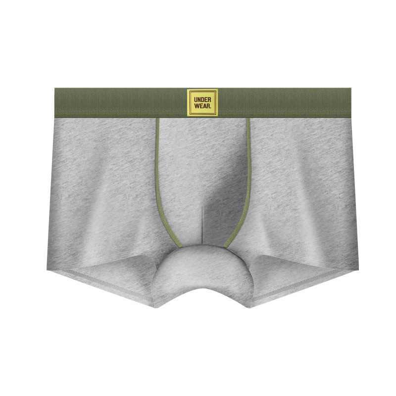 Muške gaćice od pamuka, 10A antibakterijske, prozračne i udobne, srednje visine, boxer briefs, jednobojne ili s kamuflažnim uzorkom