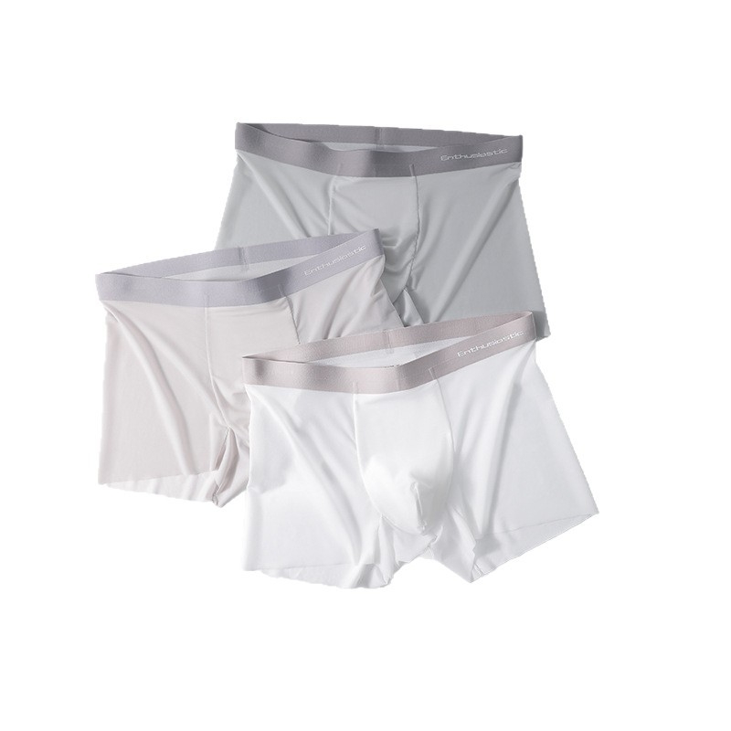 Muške bokserice od ice silk, ultra tanke, brzo sušeće, s 95% pamuka u preponama, prozračne, antibakterijske
