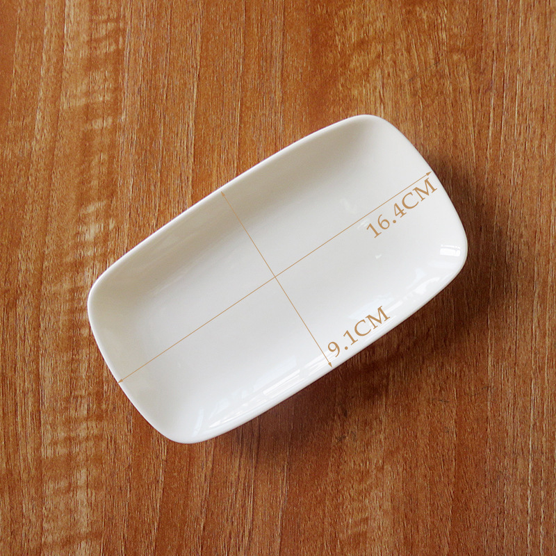 Δίσκος για πετσέτες από πορσελάνη οστών, με λογότυπο, σετ 5 τεμάχια