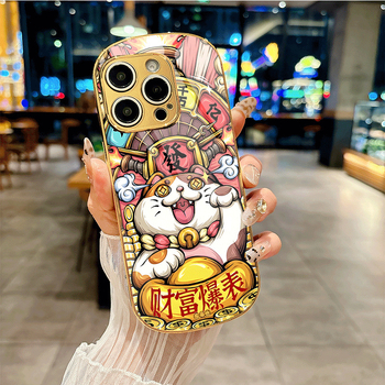 Θήκη κινητού από ηλεκτροπλατινωμένο γυαλί, διπλής λειτουργίας κινεζικού σχεδιασμού, αντί-φθορά, προσαρμόσιμη, για iPhone 11–14 Pro/Max