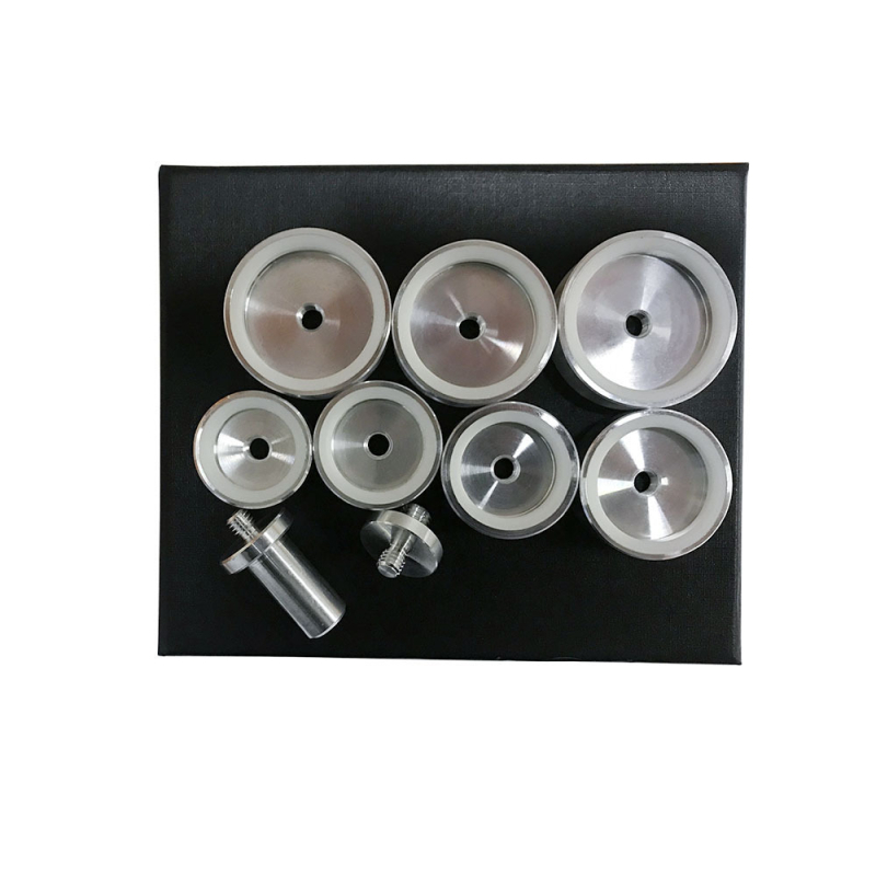Set alata za pritiskanje satova s 9 kružnih kalupa - aluminijska zlitina + POM, za popravak satova, standard demontažni alati, marka Qiantian