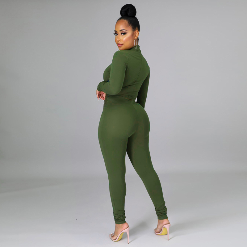 Costum dama pantaloni cu patchwork, mâneci lungi, poliester 90–95%, spandex <30%, stil urban casual, toamnă 2023