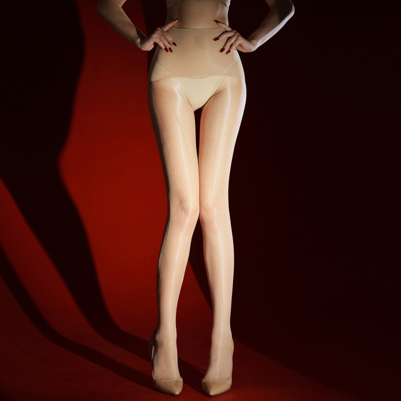 Čipkaste pantyhose Aurora Jacquard, bez šavova, ultra-tanke 5D, žene