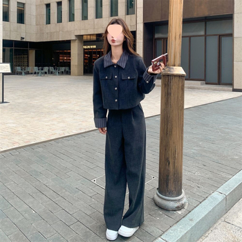 Kaihui ženski kostim u korejskom stilu, hlače dužine ¾, proljeće 2025, tkanina od ovčje vune, PVC glavni materijal