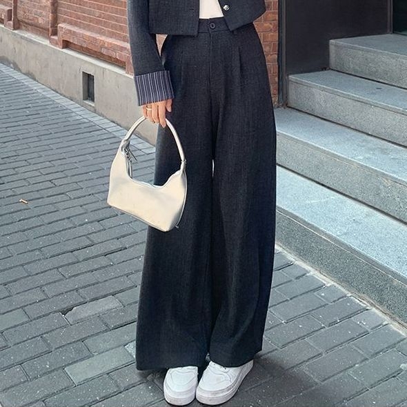 Kaihui ženski kostim u korejskom stilu, hlače dužine ¾, proljeće 2025, tkanina od ovčje vune, PVC glavni materijal