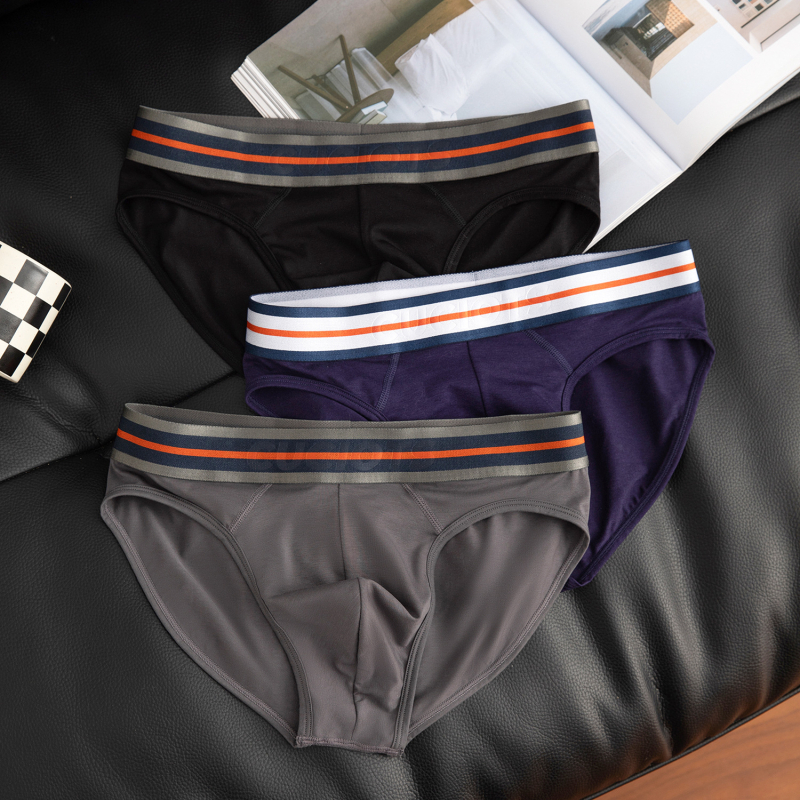 Slipuri bărbați din Modal, talie medie, respirabile, buzunar mare