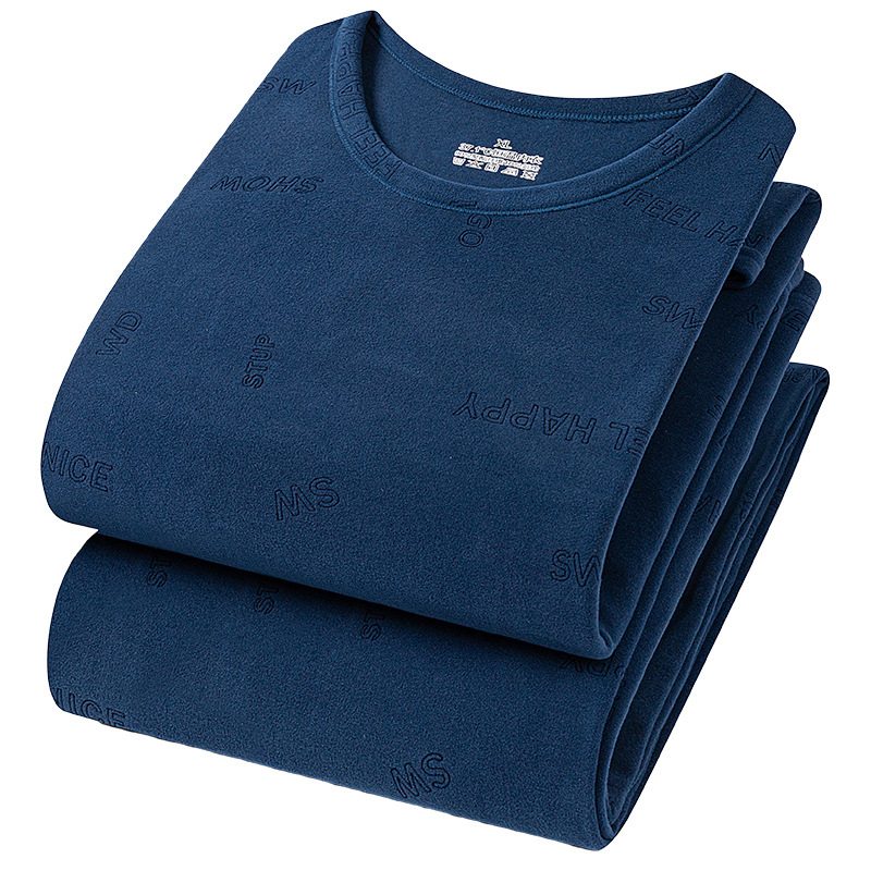 Derong set termic din poliester cu model floral, top cu glugă și pantaloni, unisex, 181–200 g/m²