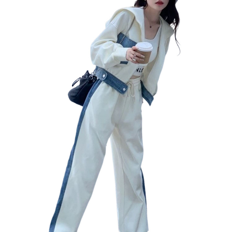 Ženski kostim sa suknjom, akrilna vlakna, duga suknja, flutter rukav, jesen 2024