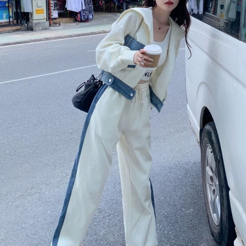 Ženski kostim sa suknjom, akrilna vlakna, duga suknja, flutter rukav, jesen 2024