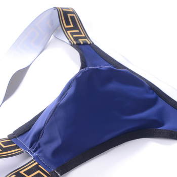 Мъжко бельо Т-гръб с голям джоб, ниска талия, дишаща найлонова тъкан