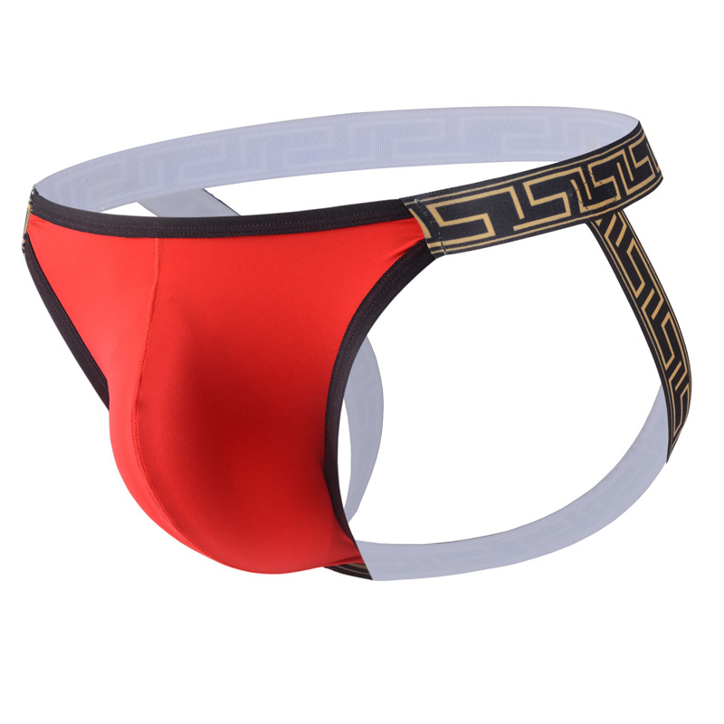 Мъжко бельо Т-гръб с голям джоб, ниска талия, дишаща найлонова тъкан