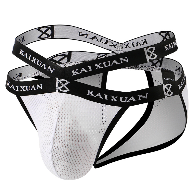 Chiloți pentru bărbați din nylon, cu gaură de respirație și ridicare a feselor, talie joasă