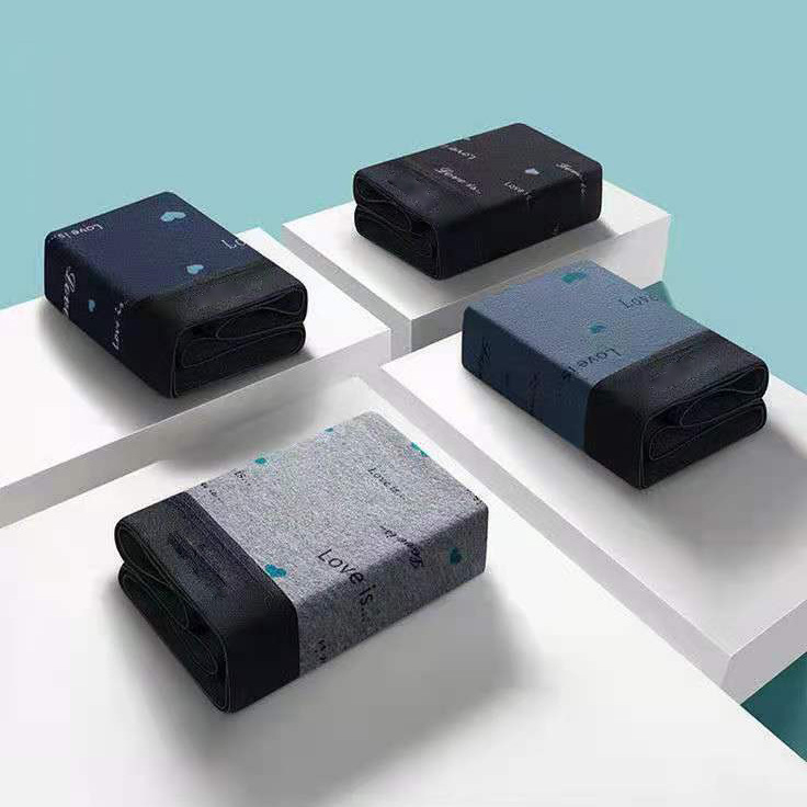 Boxeri bărbați din bumbac, talie medie, respirabili, uscare rapidă, 100% bumbac, tricotat