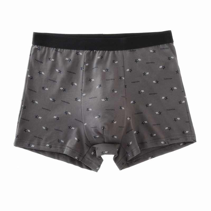 Boxeri bărbați din bumbac, talie medie, respirabili, uscare rapidă, 100% bumbac, tricotat