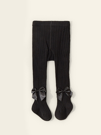 Детски чорапогащи с панделка за пролет и есен, полиестерова смес 95%, марка Spring Minor, за момичета