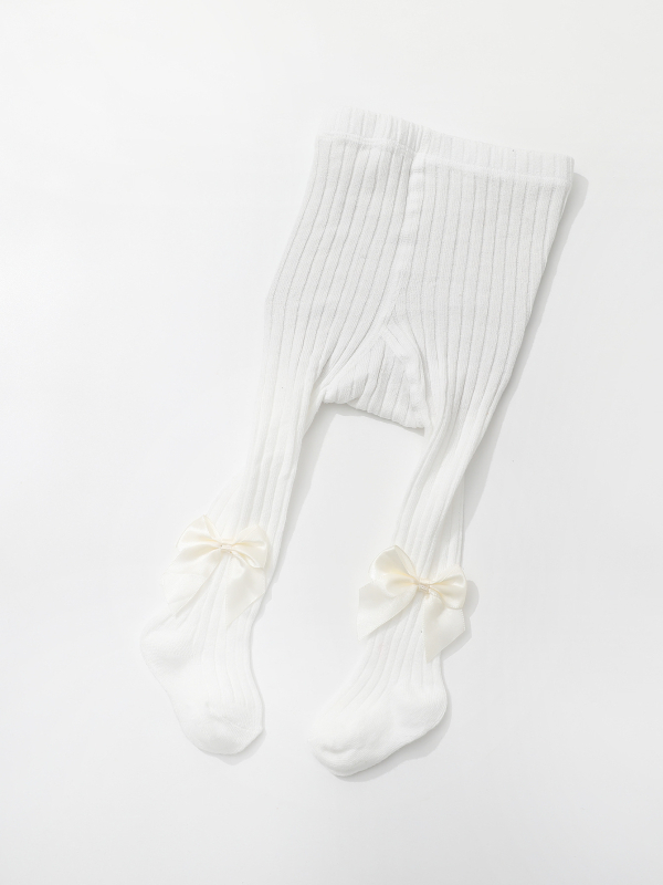 Детски чорапогащи с панделка за пролет и есен, полиестерова смес 95%, марка Spring Minor, за момичета