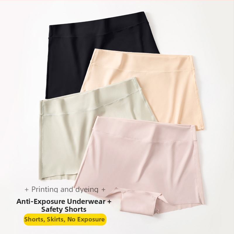 Naistele Ice Silk turvasõrtsid lühikesed püksid, keskmine vöö, läbipaistmatus, antibakteriaalne, sissel 100% puuvill, peamine materjal 75% nailon