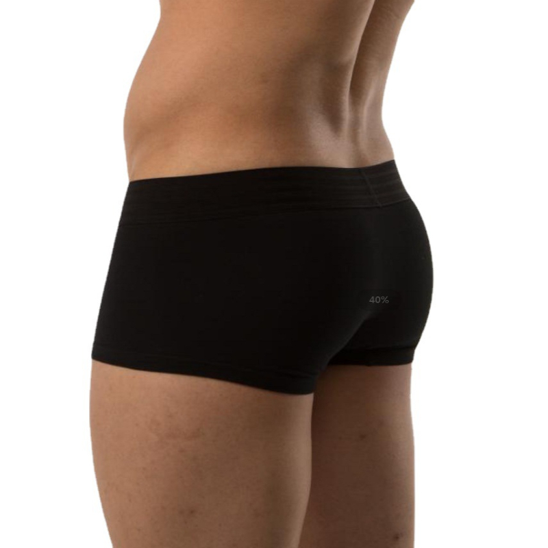 Lenjerie intimă bărbătească din bumbac respirabil, talie joasă, buzunar în formă de U pentru ridicarea șoldurilor; țesătură principală 95% bumbac; căptușeală 95% bumbac