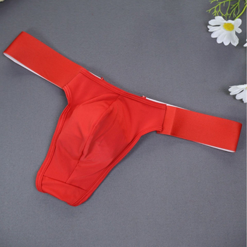 Мъжки танга прашки, дишащи полиестерни, плетени, ниска талия, 80-90% полиестер